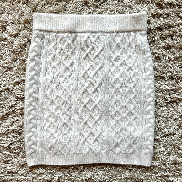 Favorite Daughter Wool Cashmere Cable Knit Skirt - Picture 5 of 11